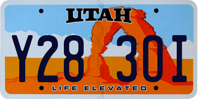 UT license plate Y283OI