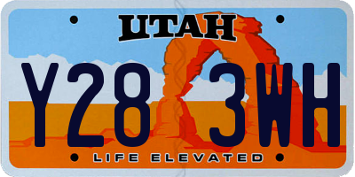 UT license plate Y283WH