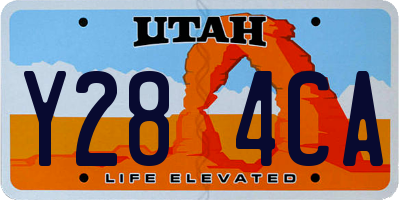 UT license plate Y284CA