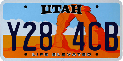 UT license plate Y284CB