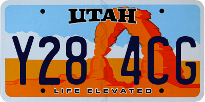 UT license plate Y284CG