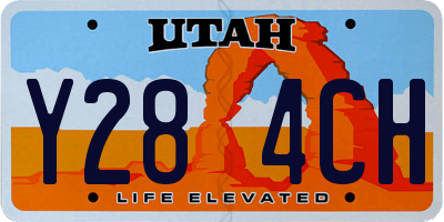UT license plate Y284CH