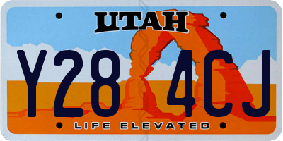 UT license plate Y284CJ