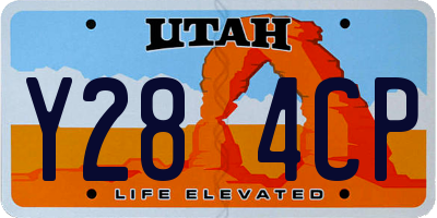 UT license plate Y284CP