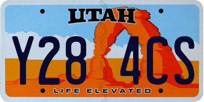 UT license plate Y284CS
