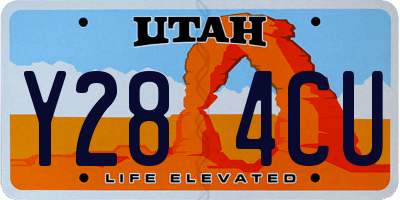 UT license plate Y284CU