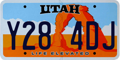 UT license plate Y284DJ