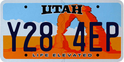 UT license plate Y284EP