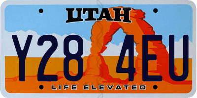 UT license plate Y284EU