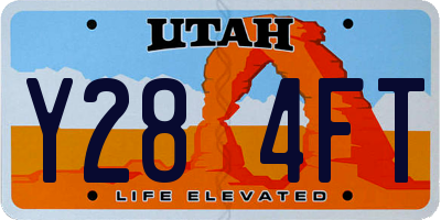 UT license plate Y284FT