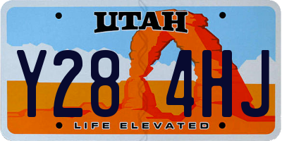 UT license plate Y284HJ