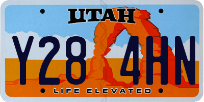 UT license plate Y284HN