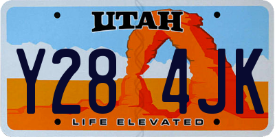 UT license plate Y284JK