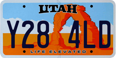 UT license plate Y284LD
