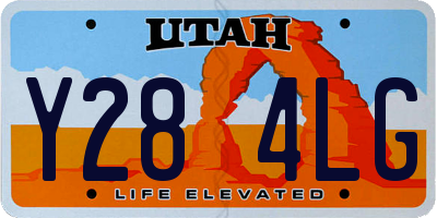 UT license plate Y284LG