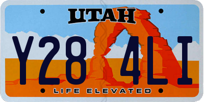 UT license plate Y284LI