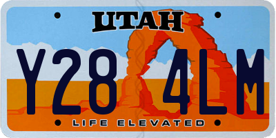 UT license plate Y284LM