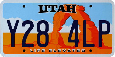 UT license plate Y284LP