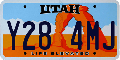 UT license plate Y284MJ