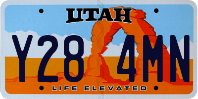 UT license plate Y284MN