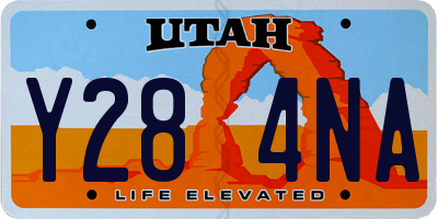 UT license plate Y284NA