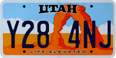 UT license plate Y284NJ
