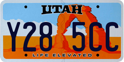 UT license plate Y285CC