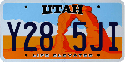 UT license plate Y285JI