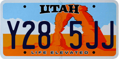UT license plate Y285JJ