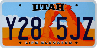 UT license plate Y285JZ