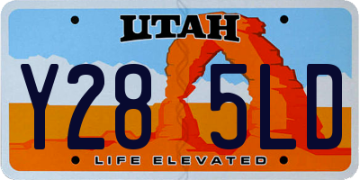 UT license plate Y285LD