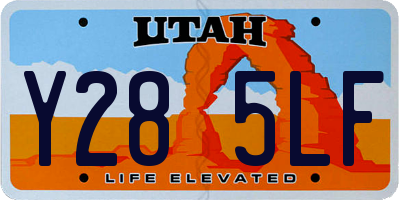 UT license plate Y285LF