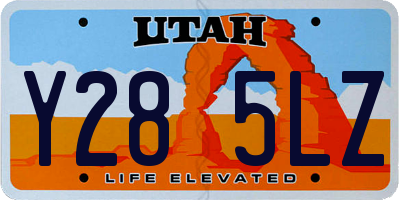 UT license plate Y285LZ