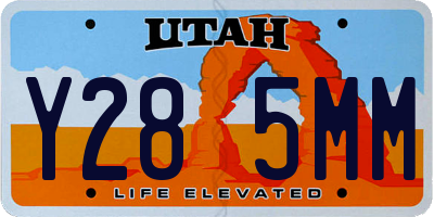 UT license plate Y285MM