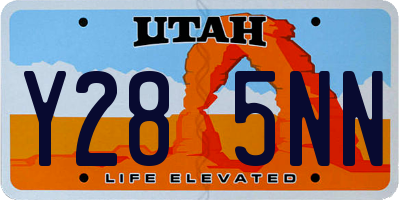 UT license plate Y285NN