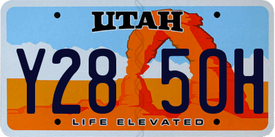 UT license plate Y285OH