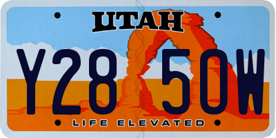 UT license plate Y285OW