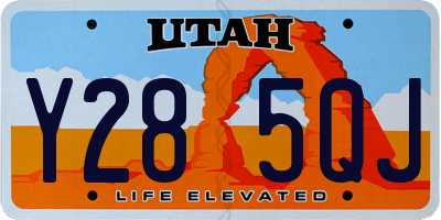 UT license plate Y285QJ