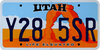 UT license plate Y285SR