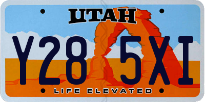UT license plate Y285XI