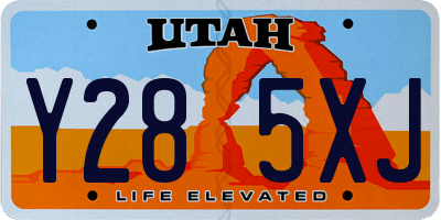 UT license plate Y285XJ
