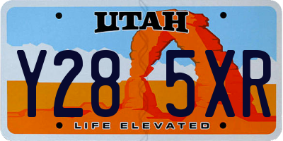 UT license plate Y285XR