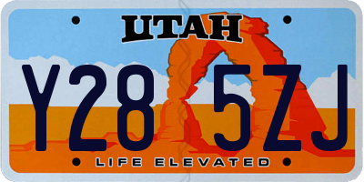 UT license plate Y285ZJ