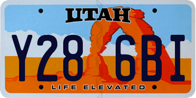 UT license plate Y286BI