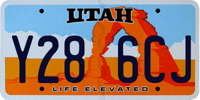 UT license plate Y286CJ