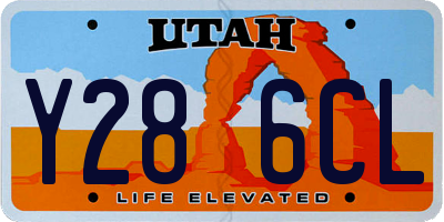 UT license plate Y286CL