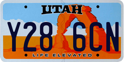 UT license plate Y286CN
