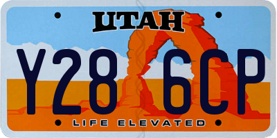 UT license plate Y286CP
