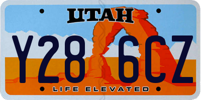 UT license plate Y286CZ