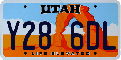 UT license plate Y286DL